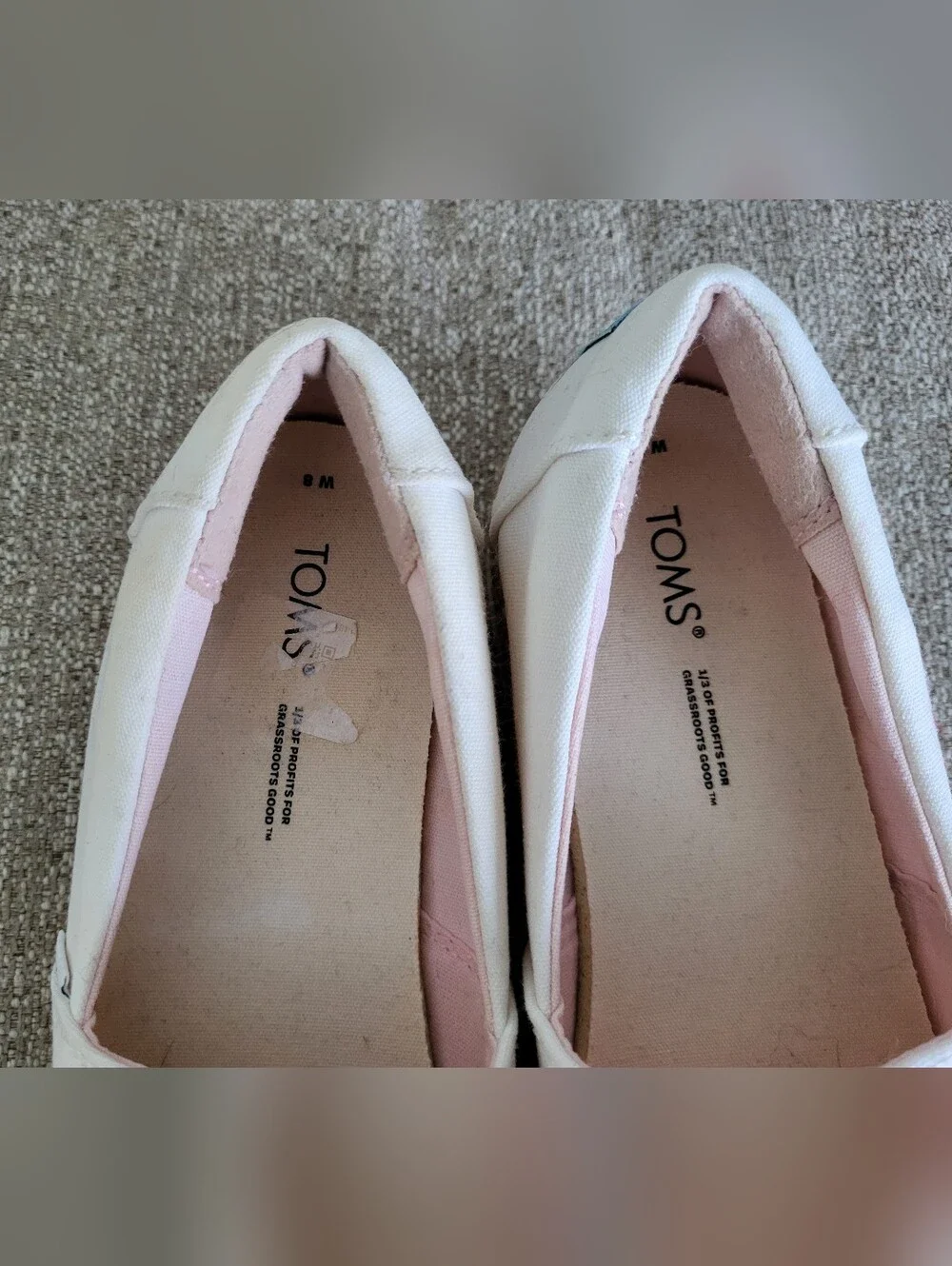 TOMS Canvas Platform Rainbow Shoes – Women’s Size 7.5